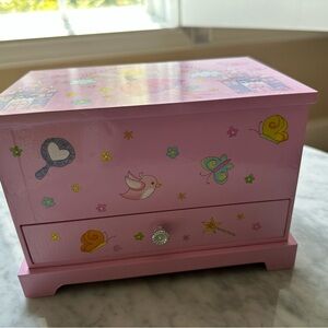 Pink Jewelry Box with Cute Designs